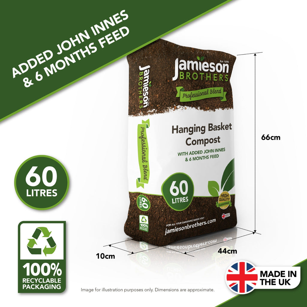 Hanging Basket Compost 60L By Jamieson Brothers