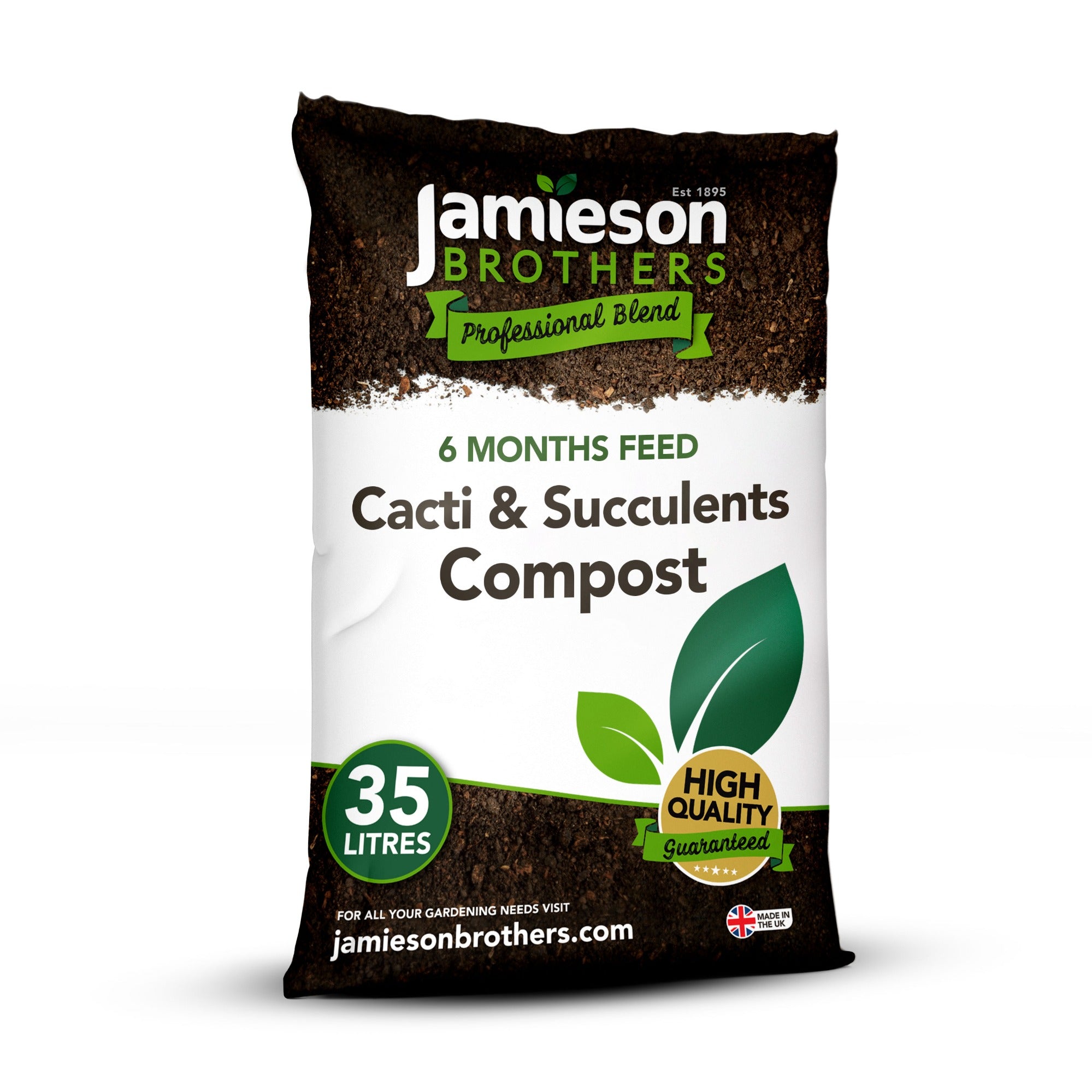 Cacti & Succulent Potting Compost Mix 35L By Jamieson Brothers
